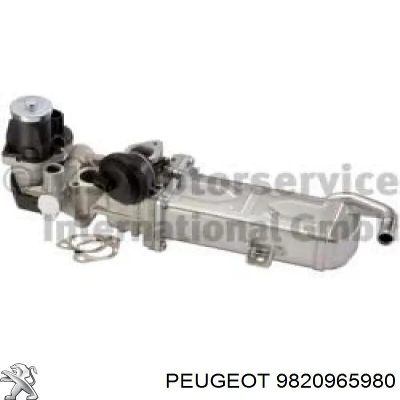 Radiador do sistema EGR de recirculação dos gases de escape 9678745680 Peugeot/Citroen