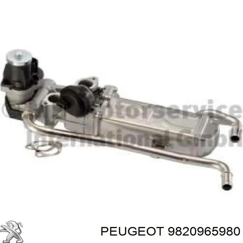 9678745680 Peugeot/Citroen Radiador do sistema EGR de recirculação dos gases de escape