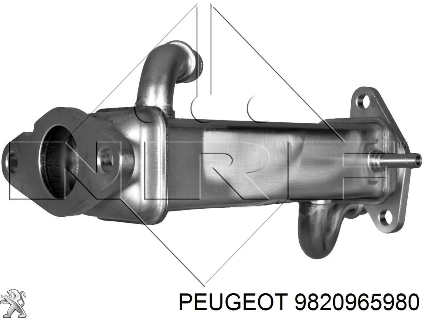 Radiador do sistema EGR de recirculação dos gases de escape Peugeot/Citroen 9820965980 preço, a partir de 279,38 USD
