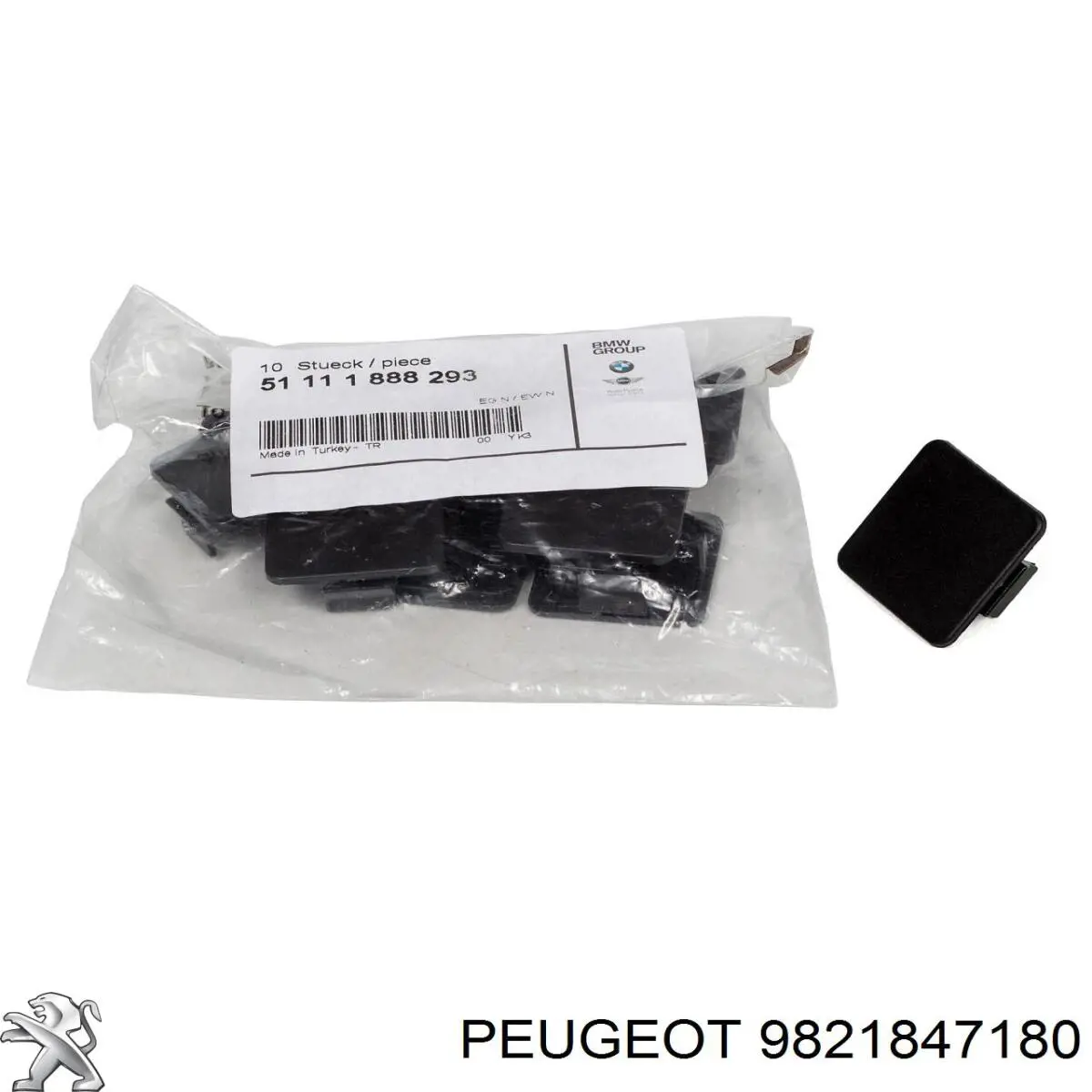 9821847180 Peugeot/Citroen Consola do pára-choque dianteiro direito