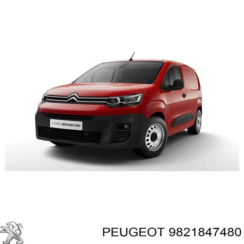 9821847480 Peugeot/Citroen Consola do pára-choque dianteiro esquerdo