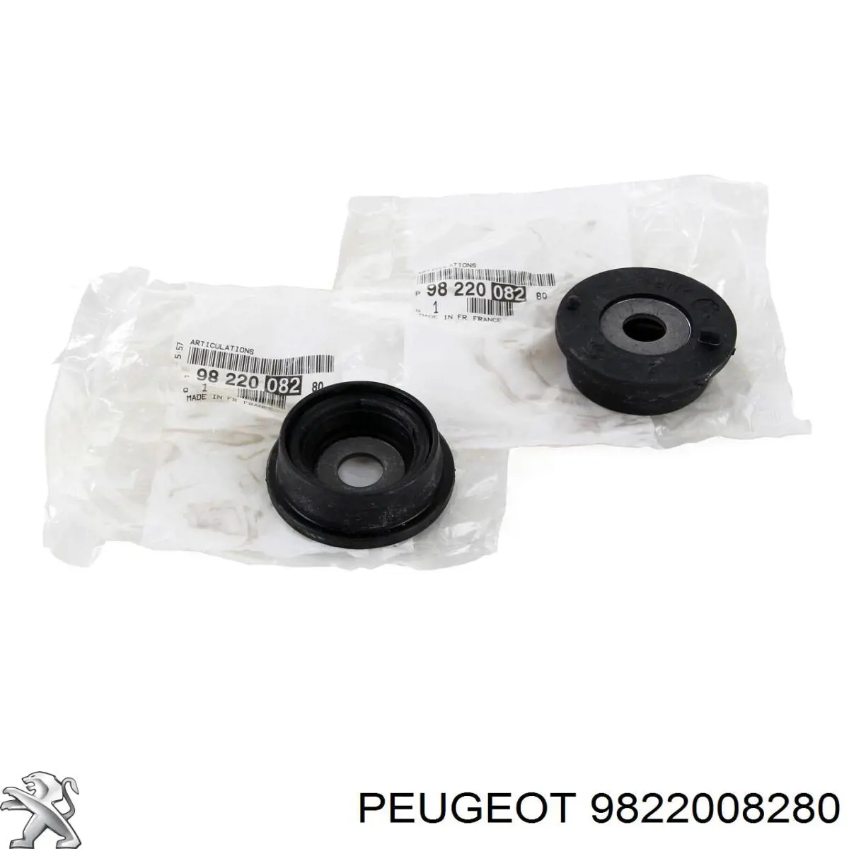 9822008280 Peugeot/Citroen Suporte de amortecedor traseiro