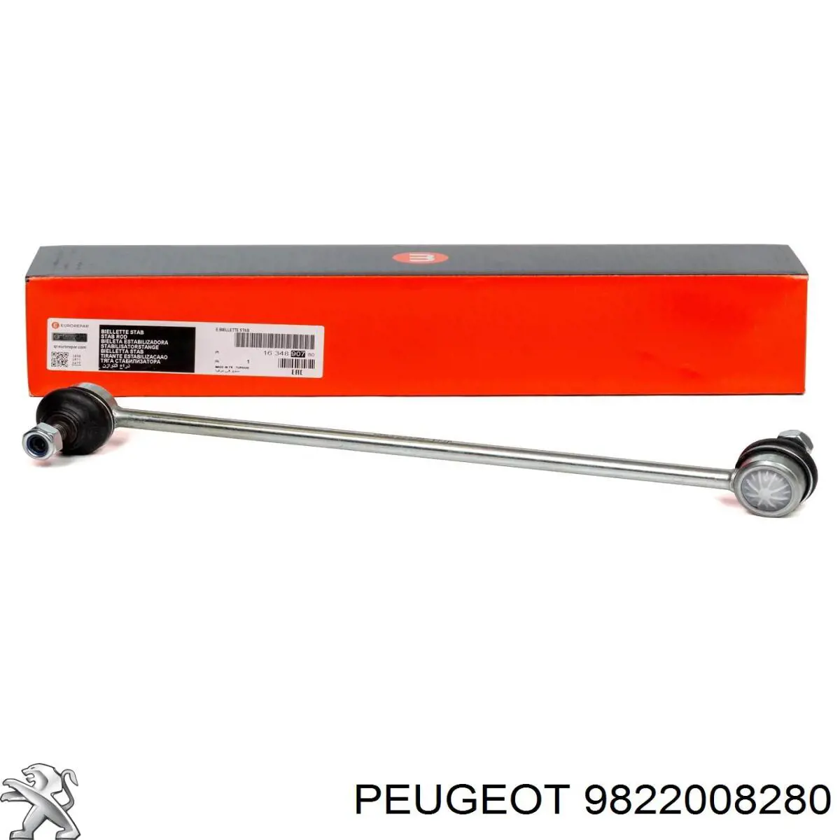 9822008280 Peugeot/Citroen Suporte de amortecedor traseiro