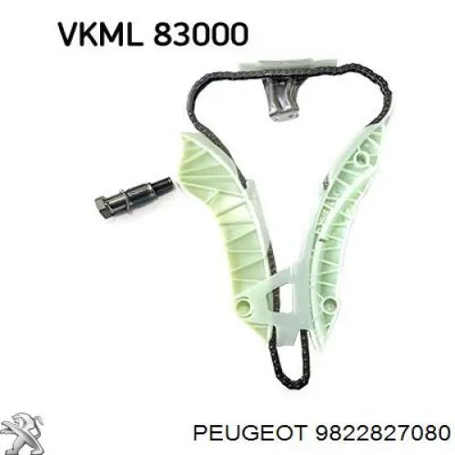 Cadeia do mecanismo de distribuição de gás Peugeot/Citroen 9822827080 preço, a partir de 41,20 USD