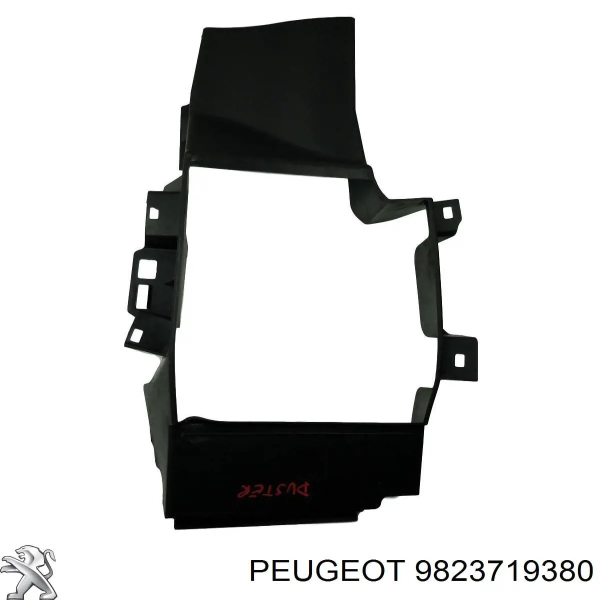 Suporte do radiador montado (painel de montagem de fixação das luzes) 9823719380 Peugeot/Citroen