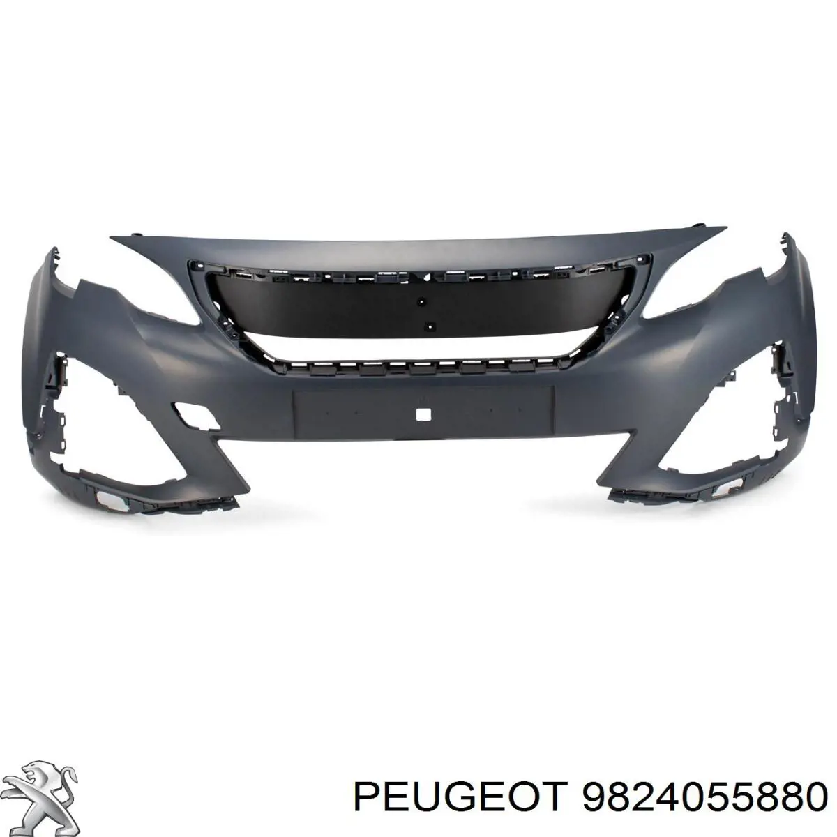 9824055880 Opel Suporte do radiador montado (painel de montagem de fixação das luzes)