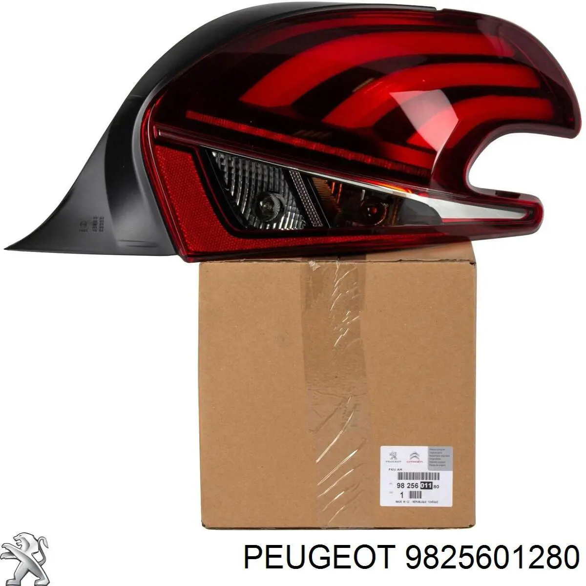 Lanterna traseira esquerda 9825601280 Peugeot/Citroen