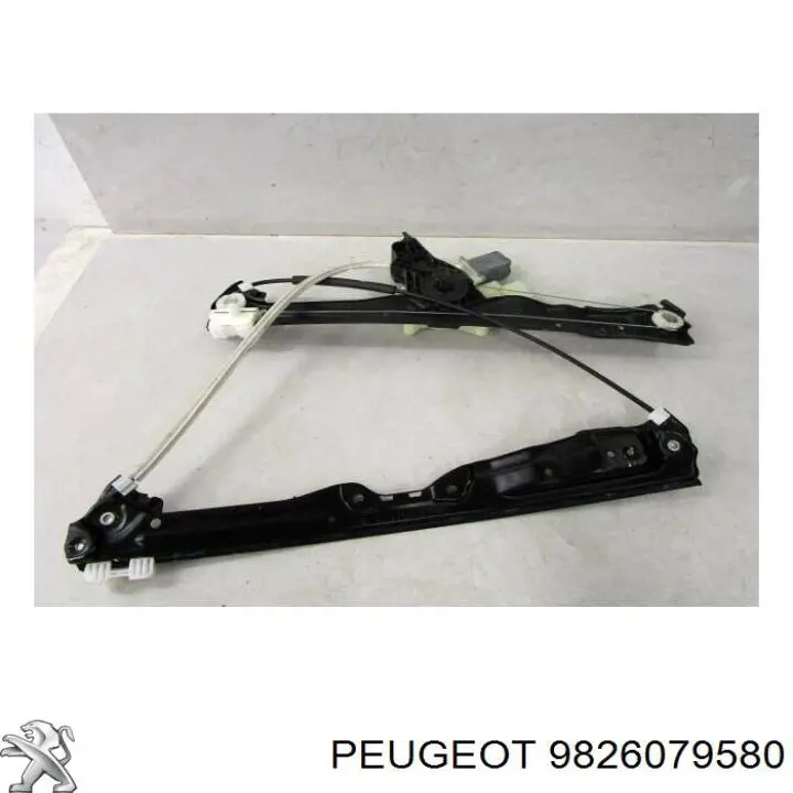 Compre 9826079580 Peugeot/Citroen Mecanismo de acionamento de vidro da porta dianteira esquerda