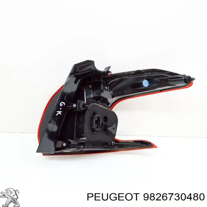 9826730480 Peugeot/Citroen Lanterna traseira esquerda externa