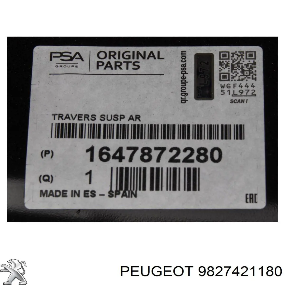 1616785580 Peugeot/Citroen Viga de suspensão traseira (plataforma veicular)
