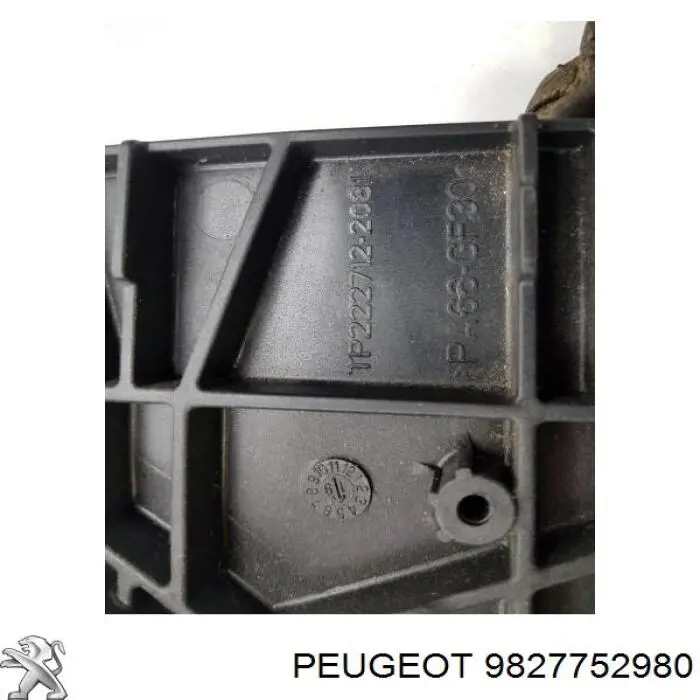 9827752980 Peugeot/Citroen Difusor do radiador de esfriamento, montado com motor e roda de aletas