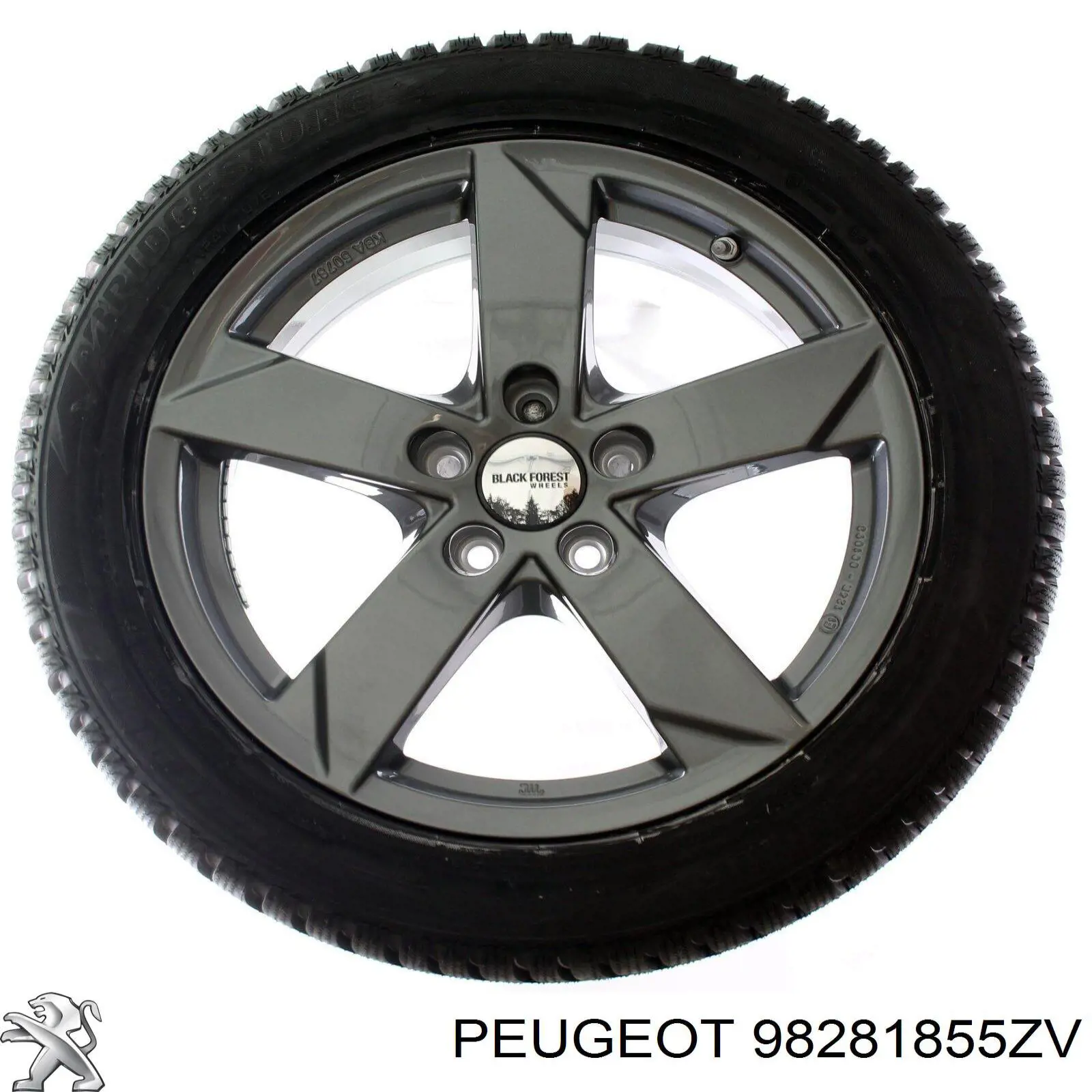 Compre 98281855ZV Peugeot/Citroen Discos de roda de aleação ligeira (de aleação ligeira, de titânio)