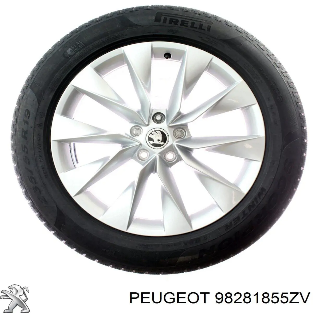 Discos de roda de aleação ligeira (de aleação ligeira, de titânio) 98281855ZV Peugeot/Citroen