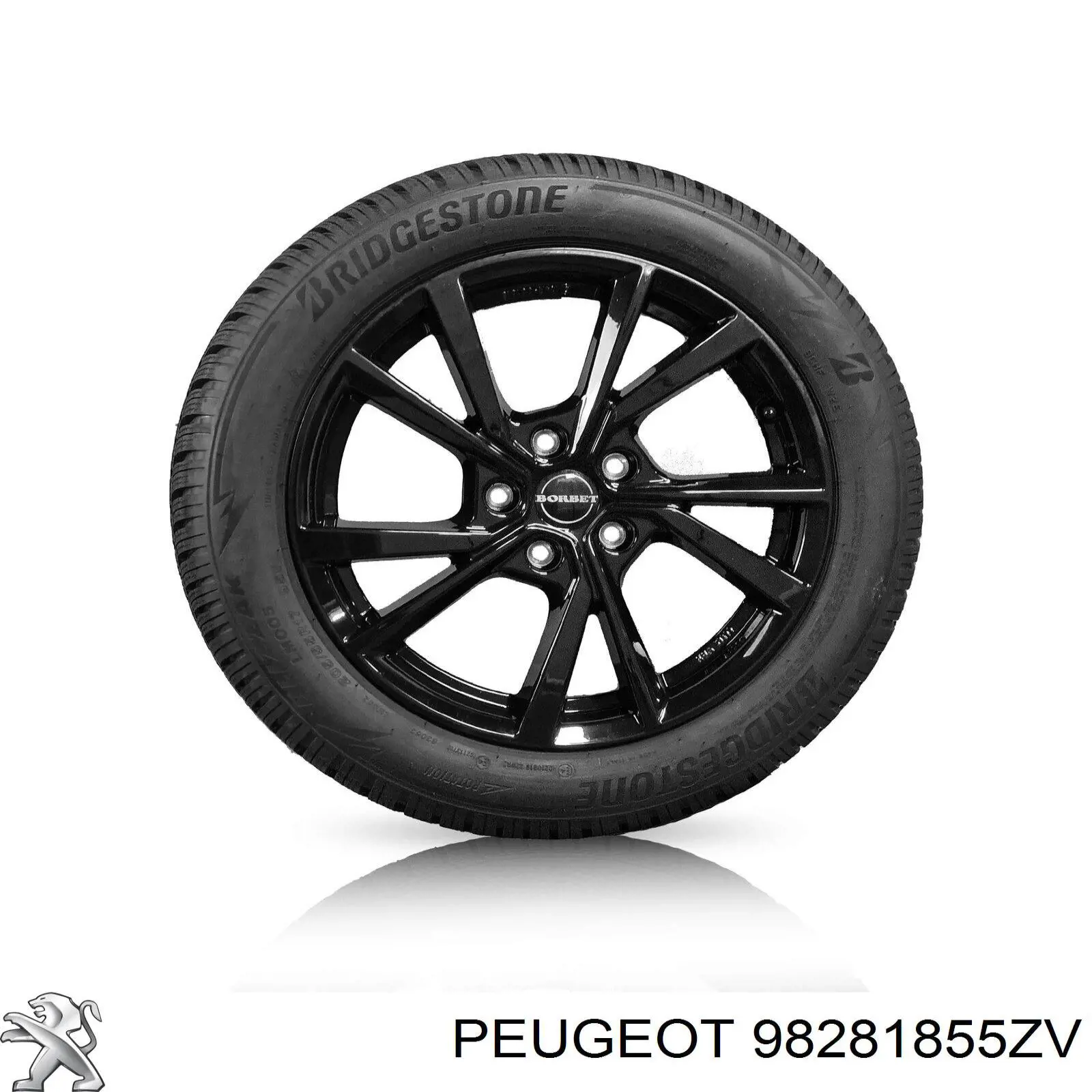 98281855ZV Peugeot/Citroen Discos de roda de aleação ligeira (de aleação ligeira, de titânio)