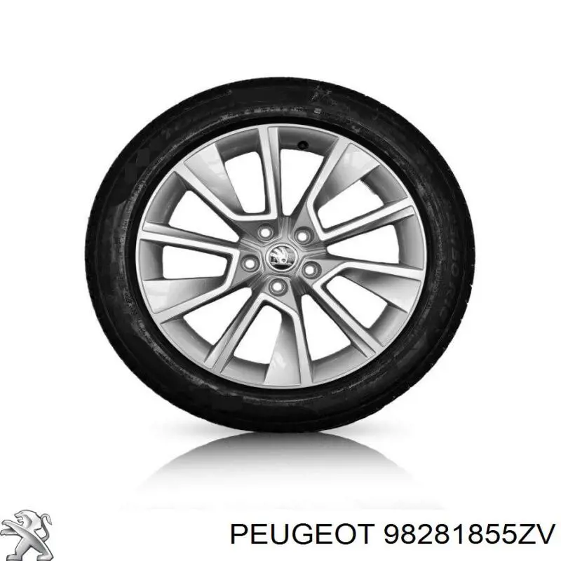 Discos de roda de aleação ligeira (de aleação ligeira, de titânio) 98281855ZV Peugeot/Citroen