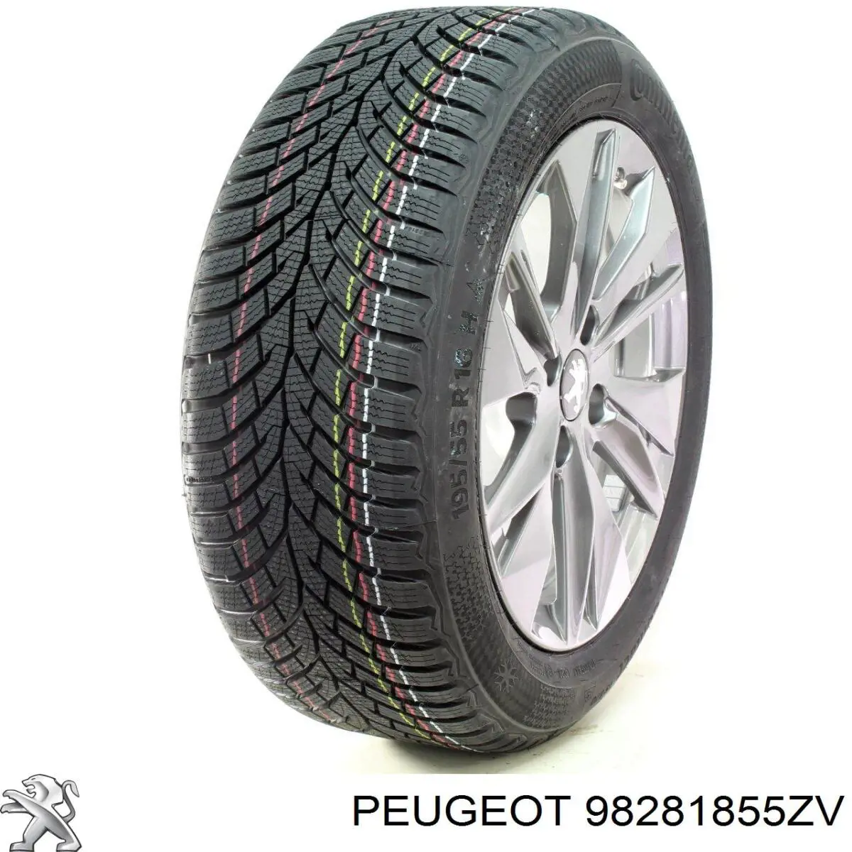 Discos de roda de aleação ligeira (de aleação ligeira, de titânio) 98281855ZV Peugeot/Citroen