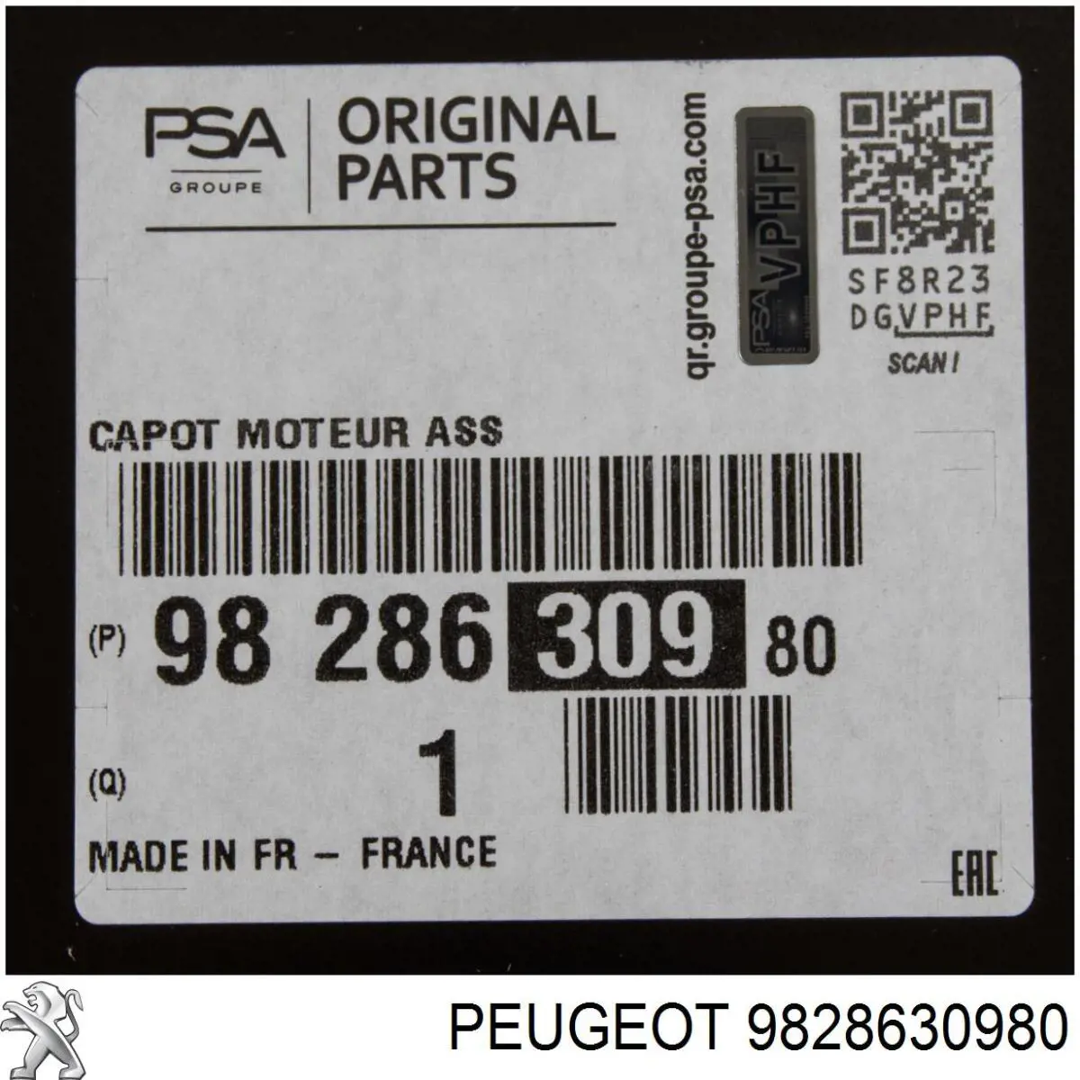9812723280 Peugeot/Citroen Capota