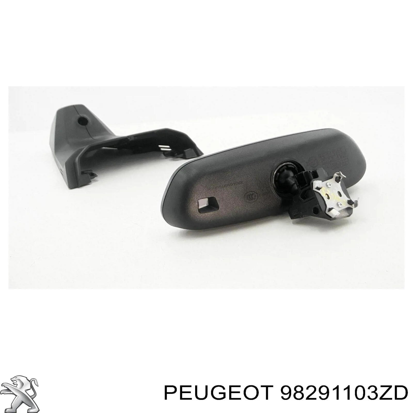 98291103ZD Peugeot/Citroen Placa sobreposta (tampa) de suporte de espelho de salão