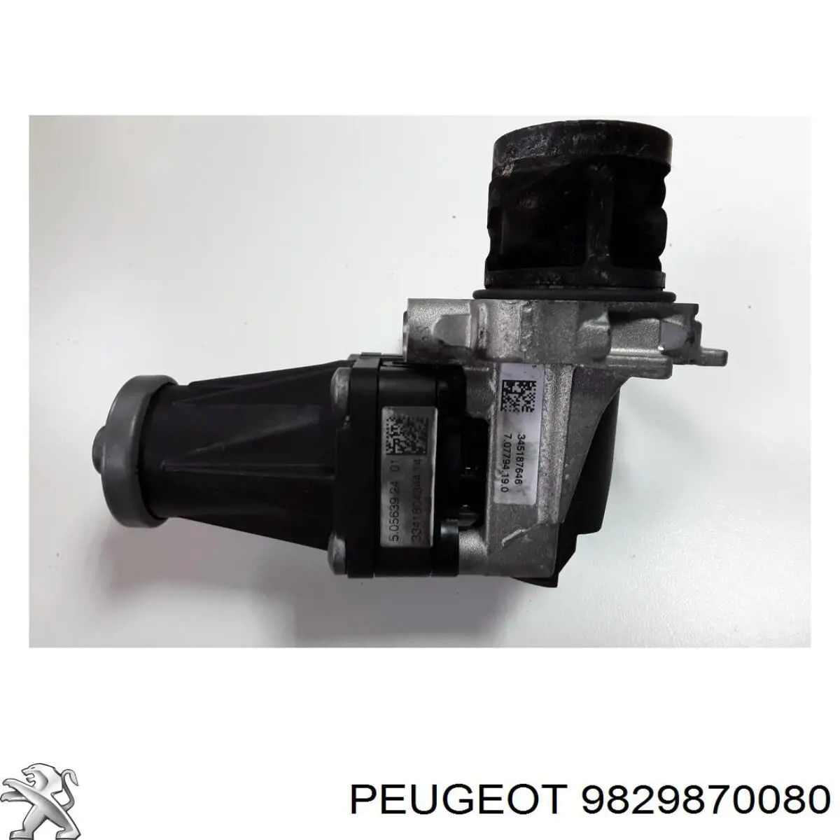 9829870080 Peugeot/Citroen Válvula EGR de recirculação dos gases