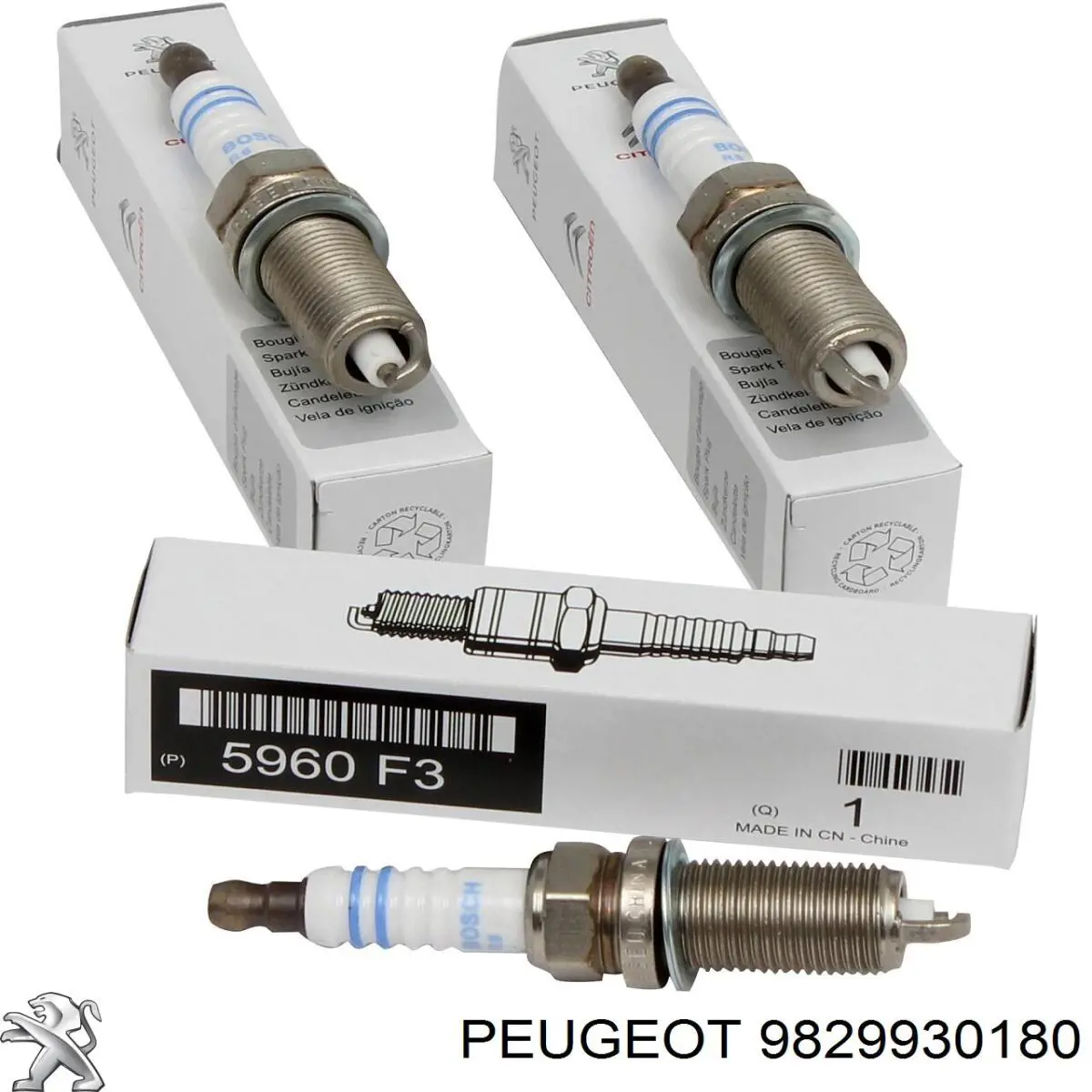 Vela de ignição 9829930180 Peugeot/Citroen