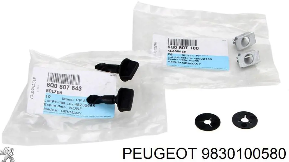 9847316280 Peugeot/Citroen Reforçador do pára-choque dianteiro