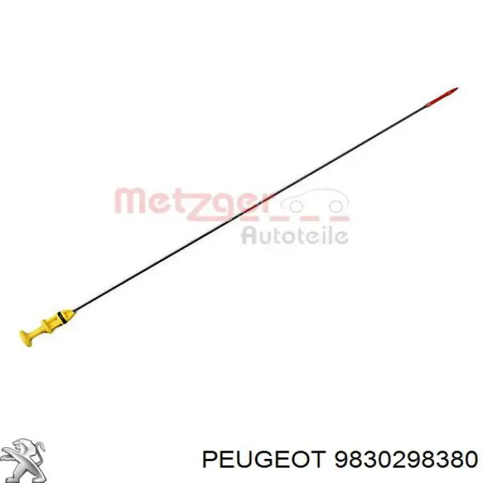 Compre 9830298380 Peugeot/Citroen Sonda (indicador) do nível de óleo no motor