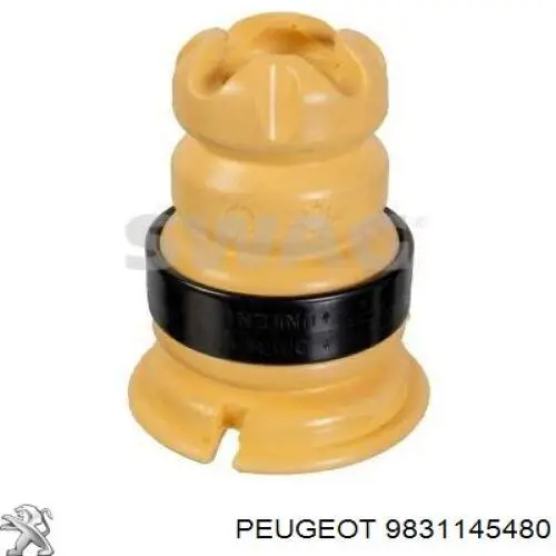 9831145480 Peugeot/Citroen Pára-choque (grade de proteção) de amortecedor dianteiro
