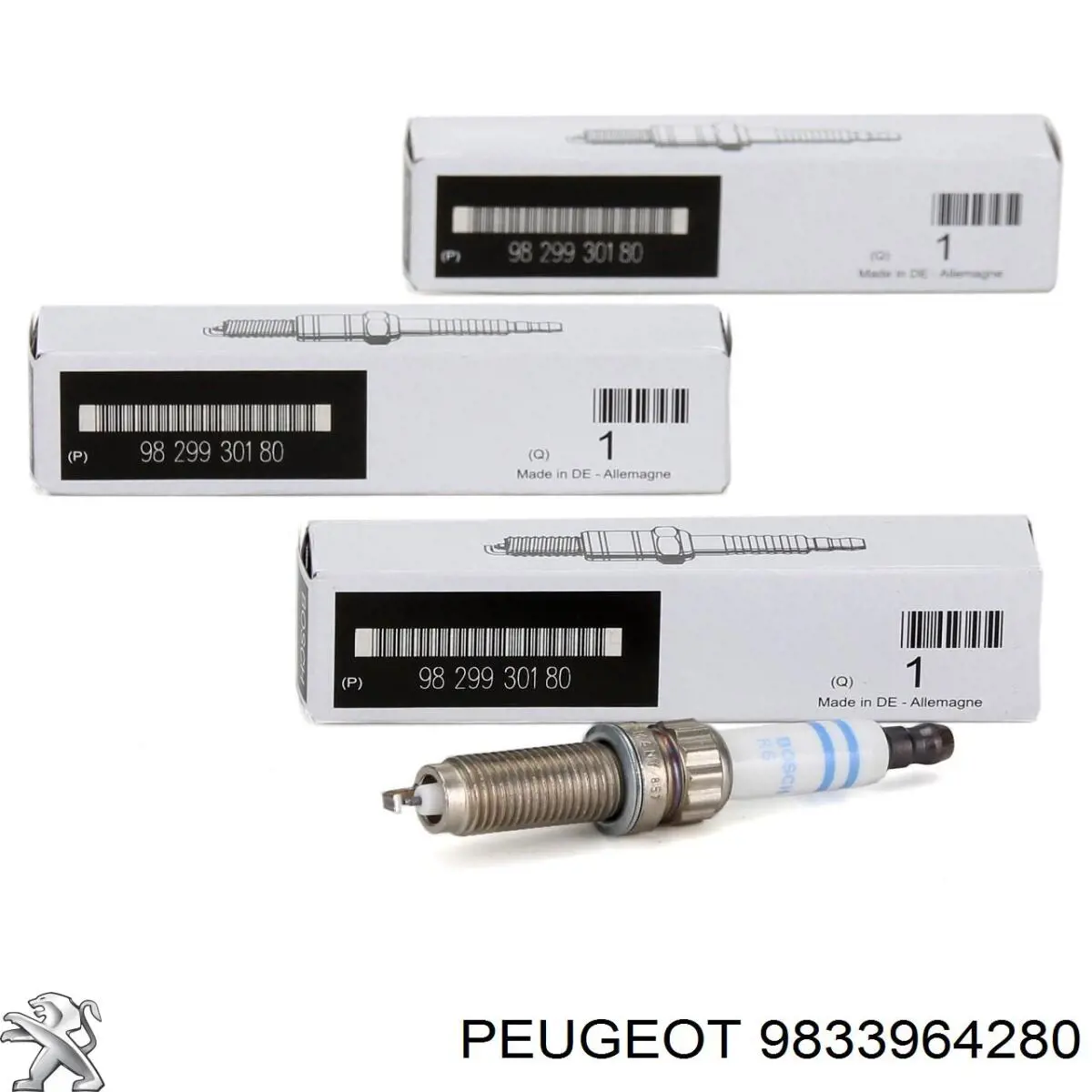 Compre 9833964280 Peugeot/Citroen Vela de ignição