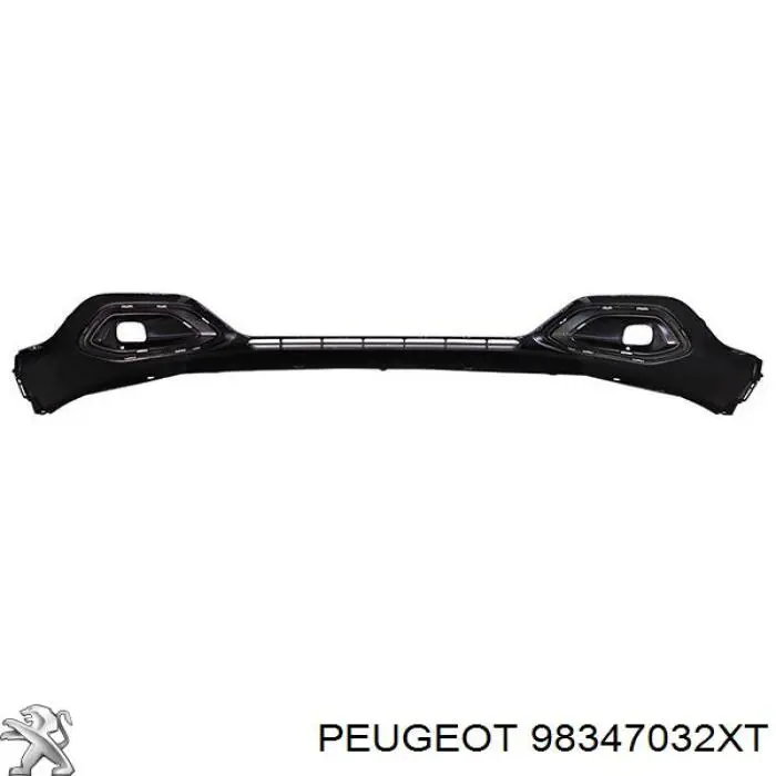 98347032XT Peugeot/Citroen Pára-choque dianteiro, parte inferior