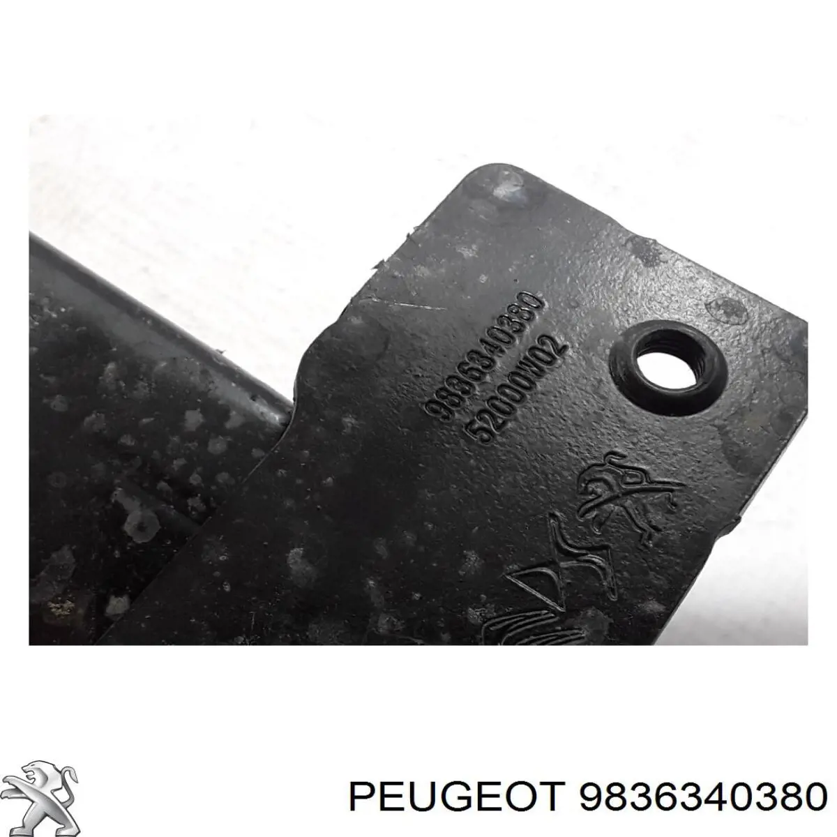 9836340380 Peugeot/Citroen Consola de reforçador do pára-choque dianteiro