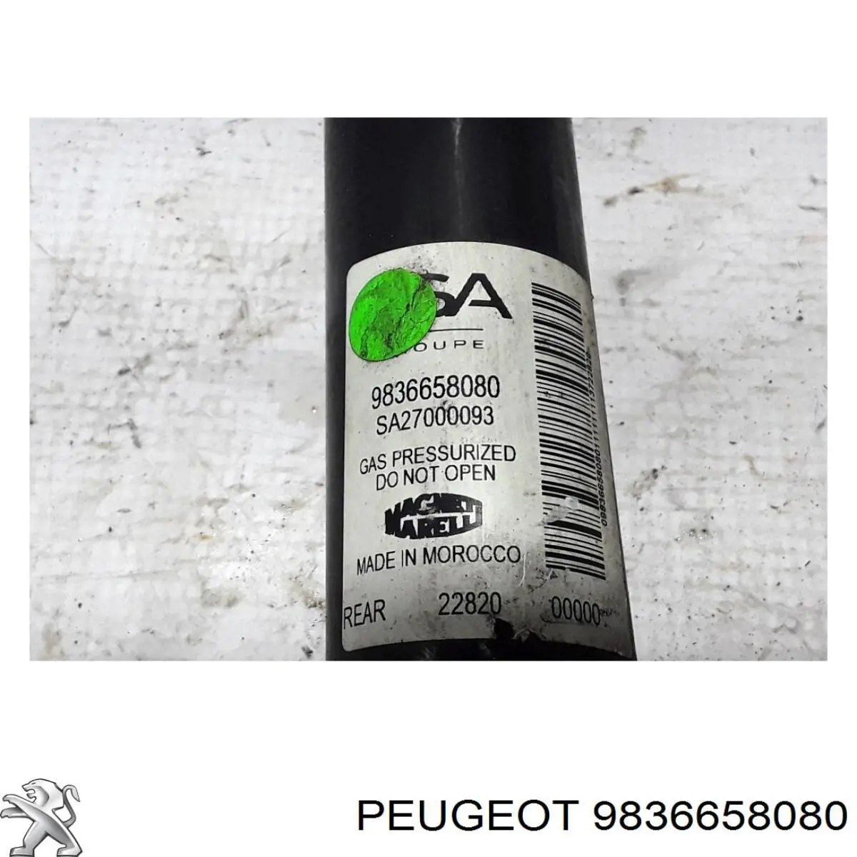 Amortecedor traseiro Peugeot/Citroen 9836658080 preço, a partir de 76,47 USD