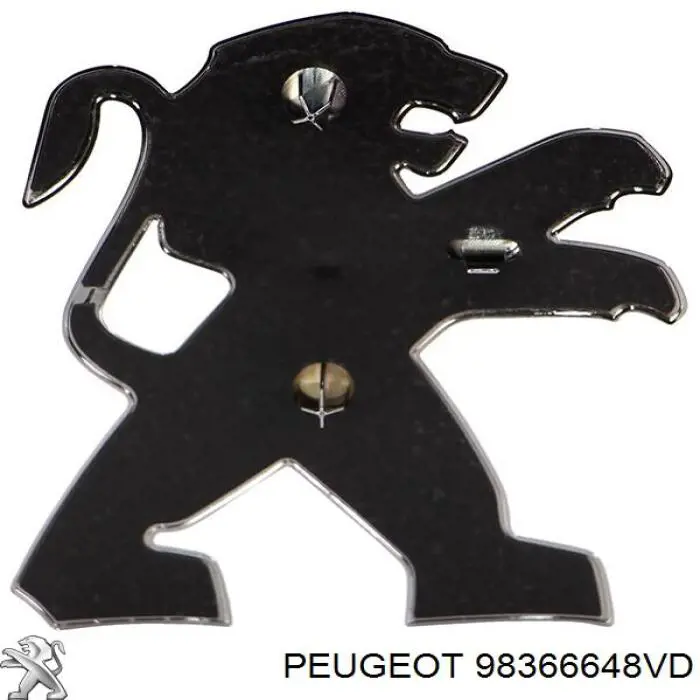 98366648VD Peugeot/Citroen Emblema de grelha do radiador