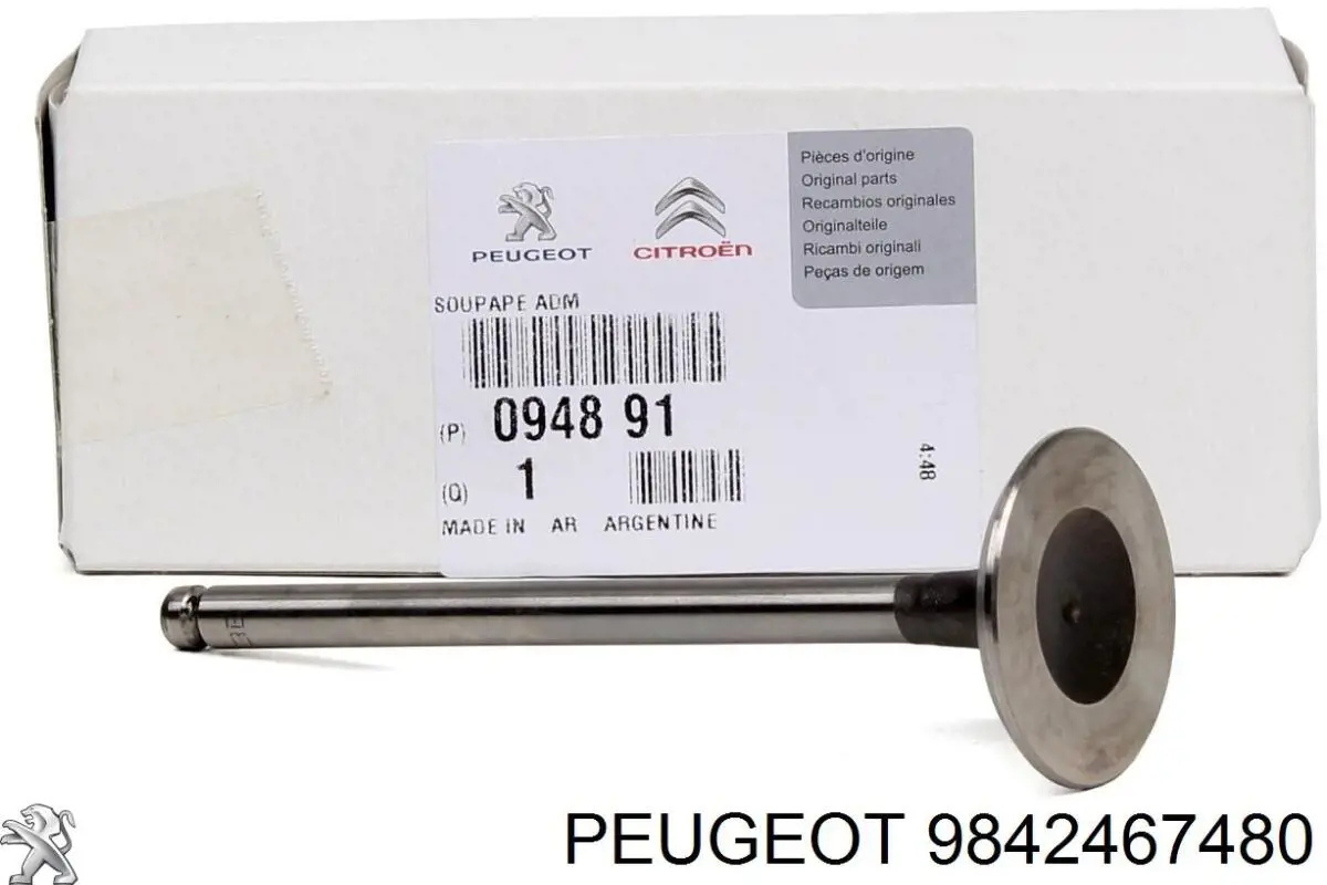 Válvula de escape Peugeot/Citroen 9842467480 preço, a partir de 22,47 USD