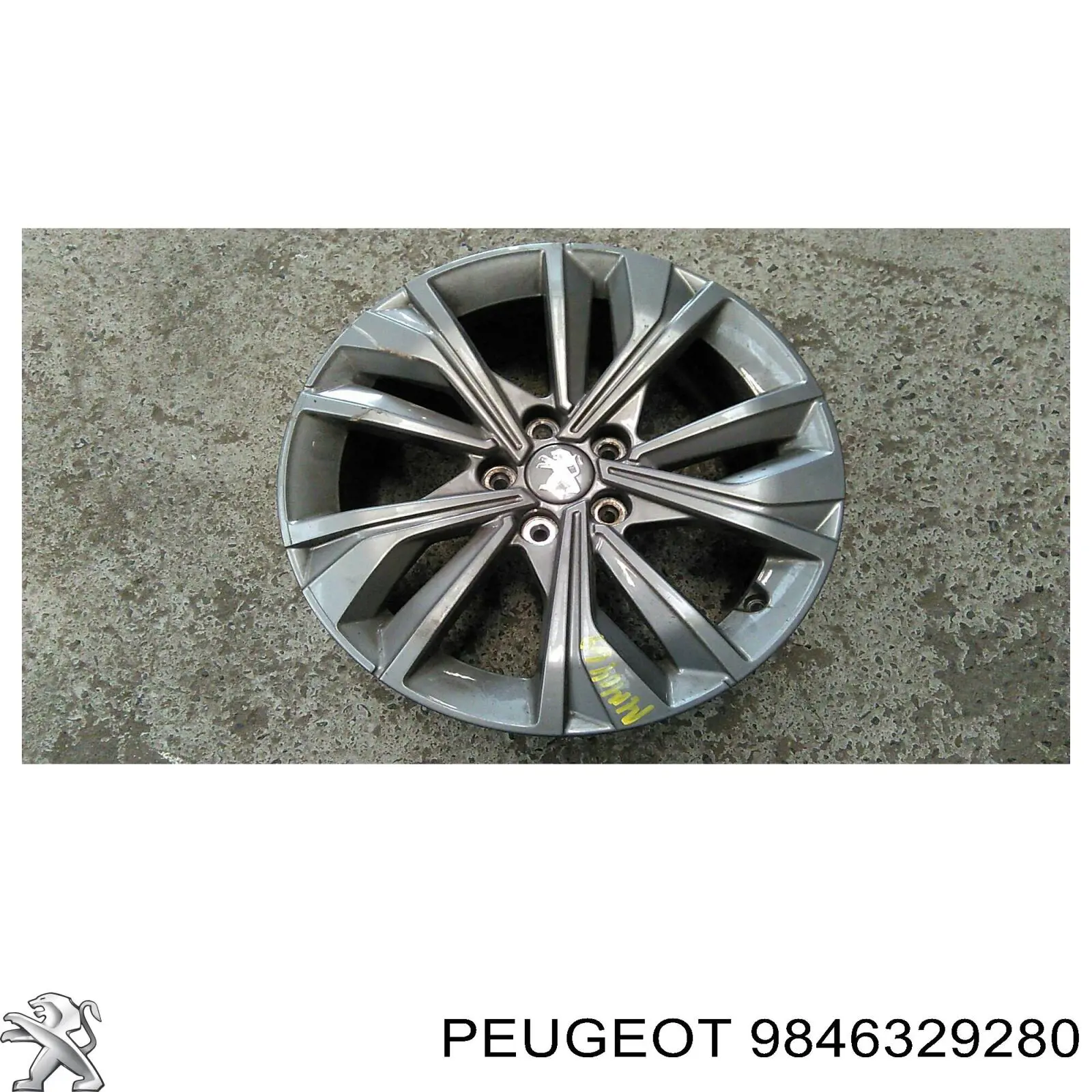 Compre 9846329280 Peugeot/Citroen Braço oscilante inferior direito de suspensão dianteira