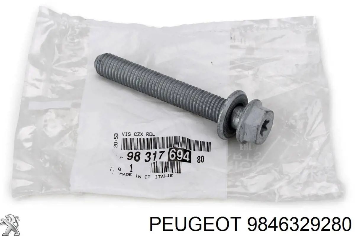 9846329280 Peugeot/Citroen Braço oscilante inferior direito de suspensão dianteira