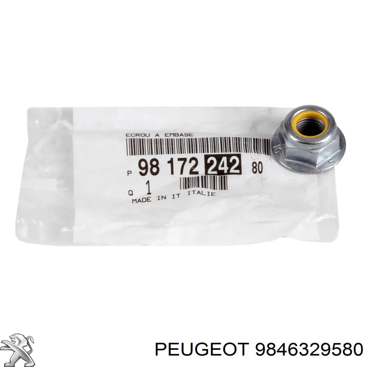 Braço oscilante inferior esquerdo de suspensão dianteira Peugeot/Citroen 9846329580