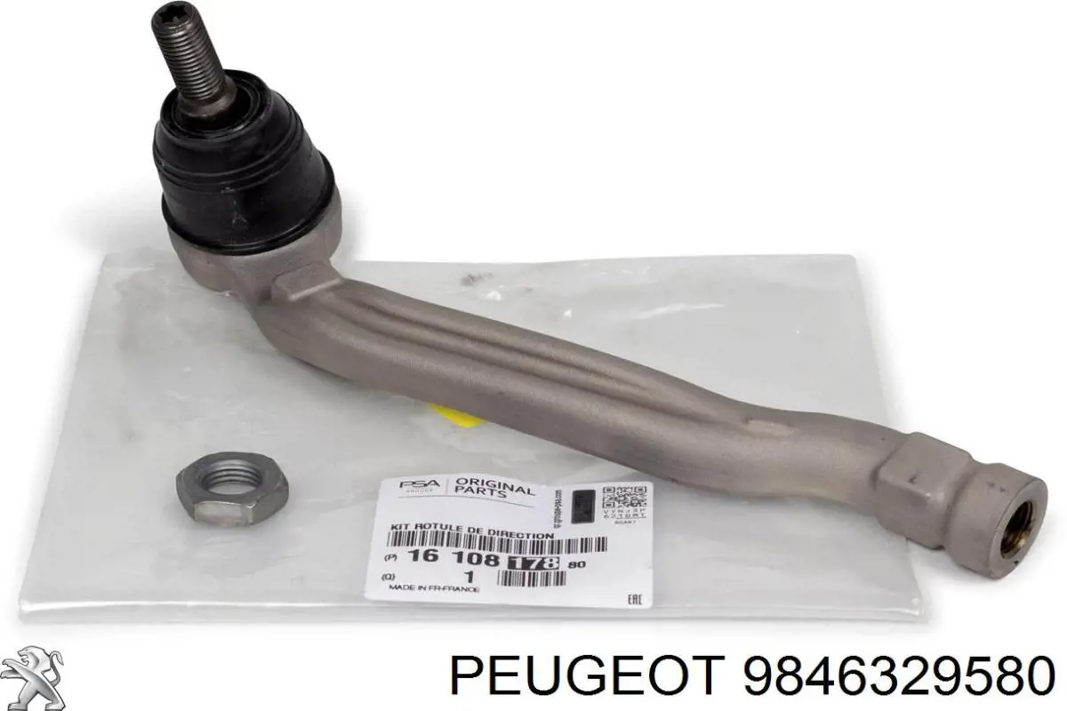 Braço oscilante inferior esquerdo de suspensão dianteira 9846329580 Peugeot/Citroen