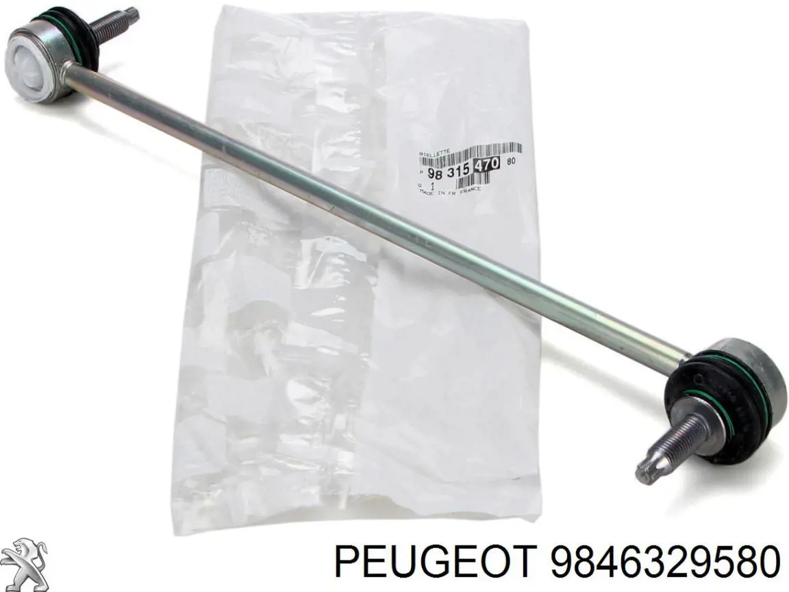 Braço oscilante inferior esquerdo de suspensão dianteira 9846329580 Peugeot/Citroen