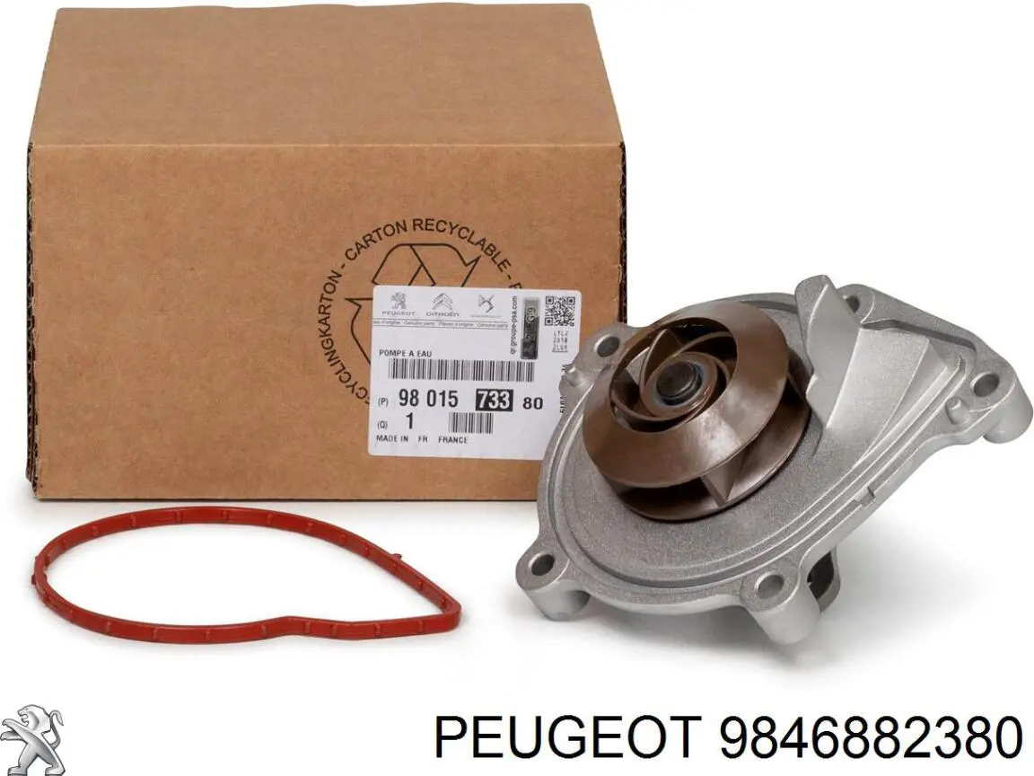Bomba de água (bomba) de esfriamento Peugeot/Citroen 9846882380 preço, a partir de 74,38 USD