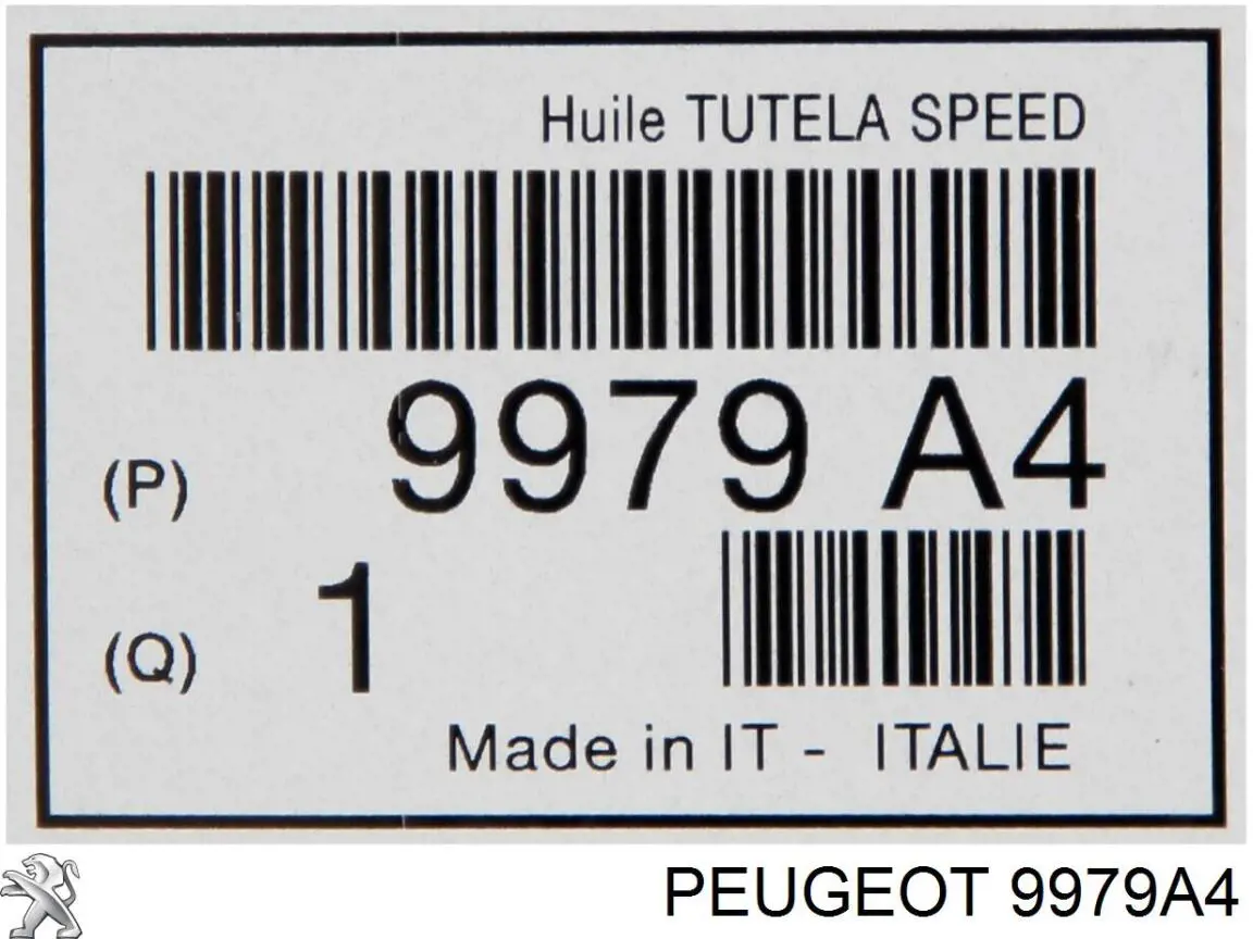 Óleo de transmissão 9979A4 Peugeot/Citroen