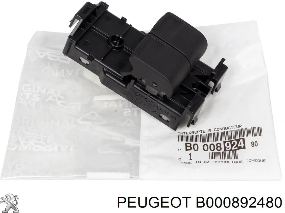 Compre B000892480 Peugeot/Citroen Unidade de botões dianteira esquerda de controlo de elevador de vidro