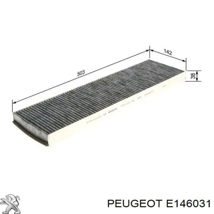 Filtro de salão Peugeot/Citroen E146031 preço, a partir de  