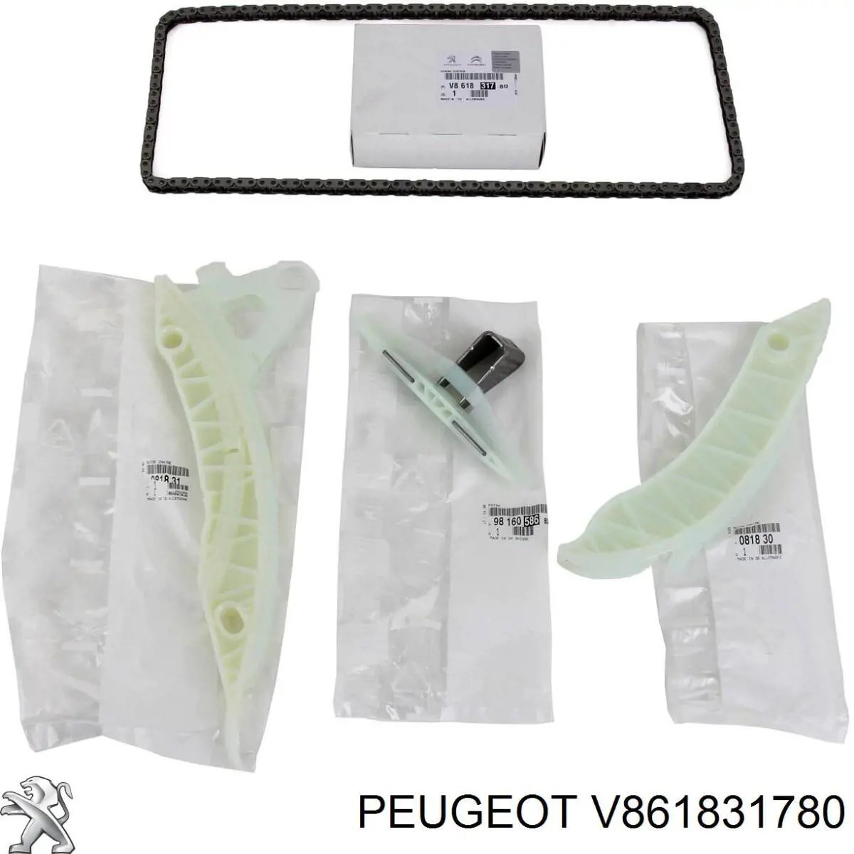 V861831780 Peugeot/Citroen Cadeia do mecanismo de distribuição de gás, kit