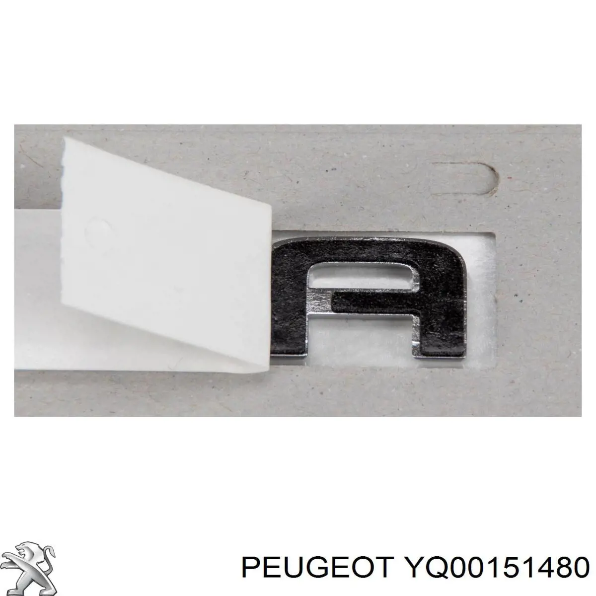 Emblema de tampa de porta-malas (emblema de firma) YQ00151480 Peugeot/Citroen