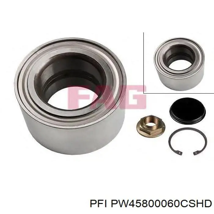 PW45800060CSHD PFI Rolamento de cubo traseiro