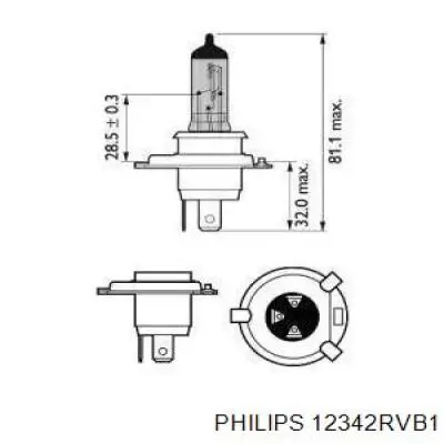 Lâmpada halógena Philips 12342RVB1 preço, a partir de 3,18 USD