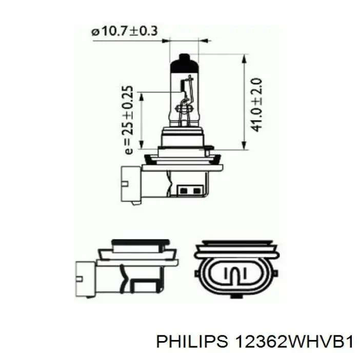 Lâmpada Philips 12362WHVB1 preço, a partir de 11,28 USD