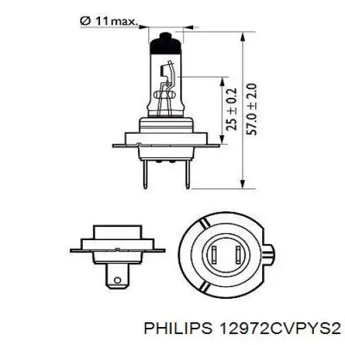 Compre 12972CVPYS2 Philips Lâmpada halógena
