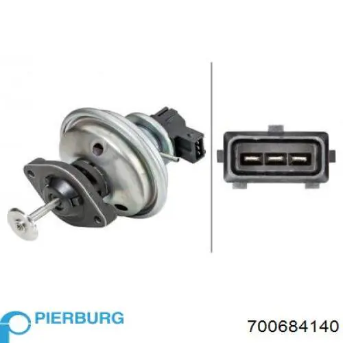 Válvula EGR de recirculação dos gases Pierburg 700684140 preço, a partir de 167,99 USD