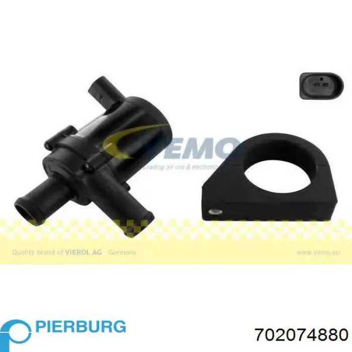 Compre 702074880 Pierburg Bomba de água (bomba) de esfriamento, adicional elétrica